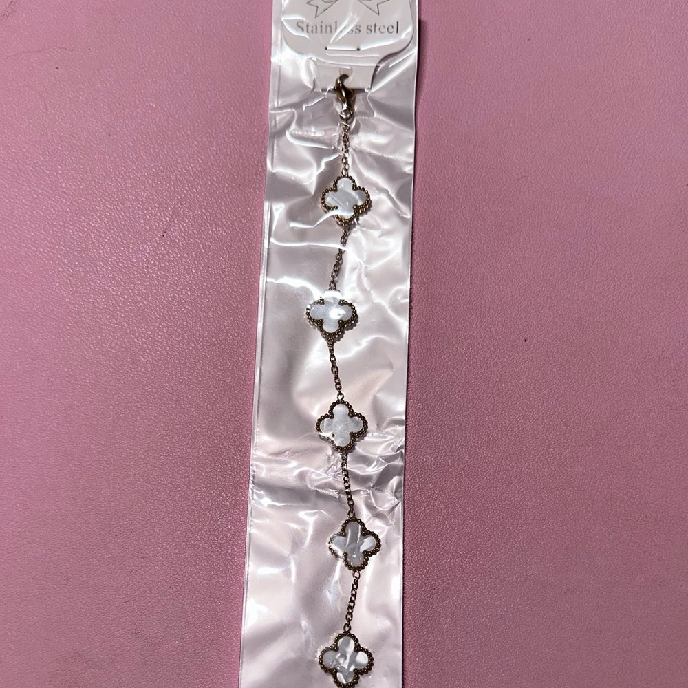 Chic Stainless Steel Clover Bracelet